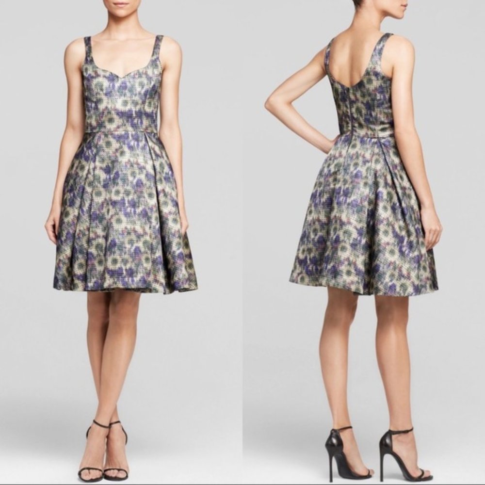 French Connection Morie Meadow Fit & Flare Dress